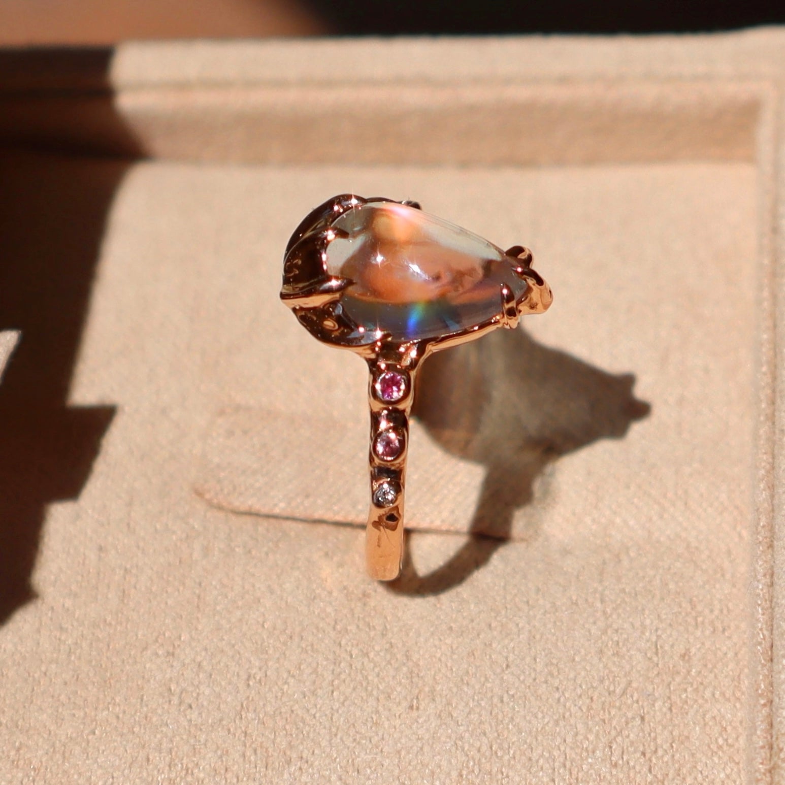 Moonstone Sea Cup Ring - Sam Tsia