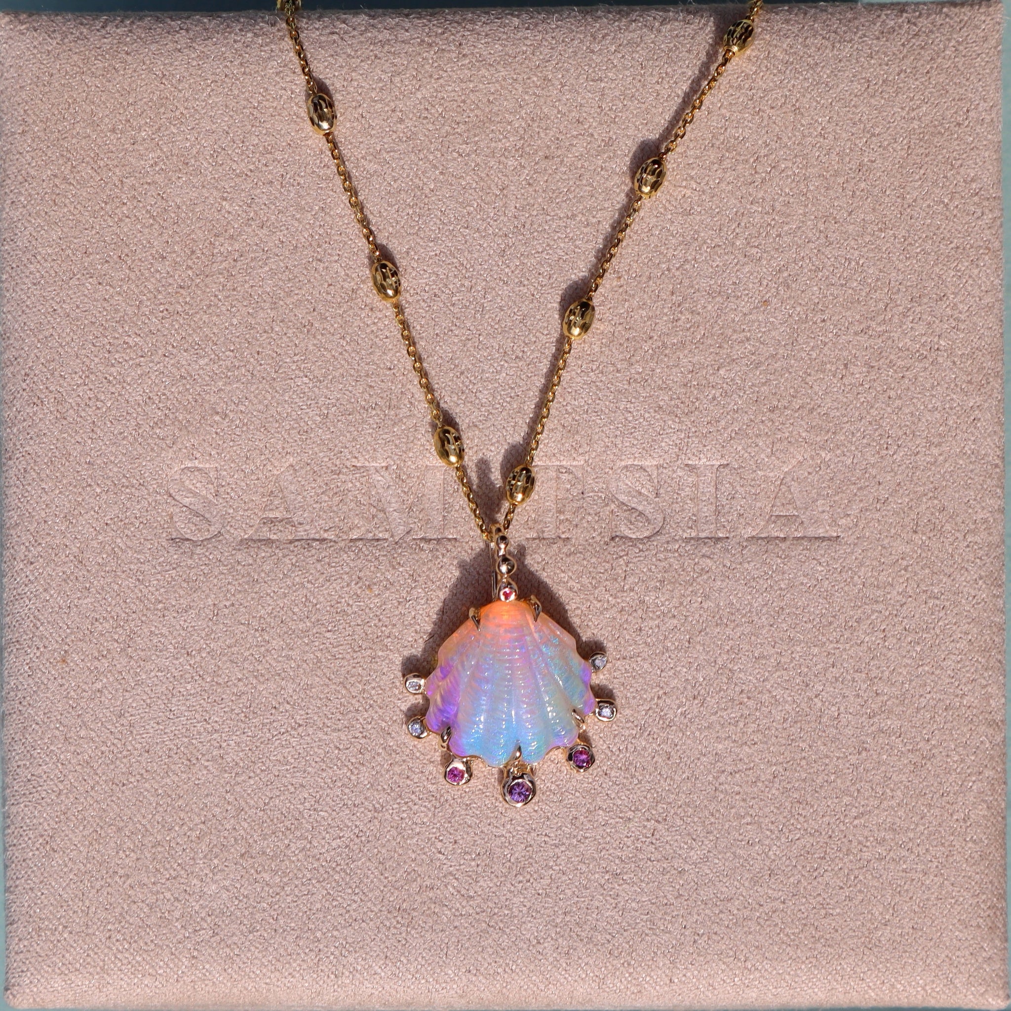 Ocean Fantasea Two Tone Opal Necklace
