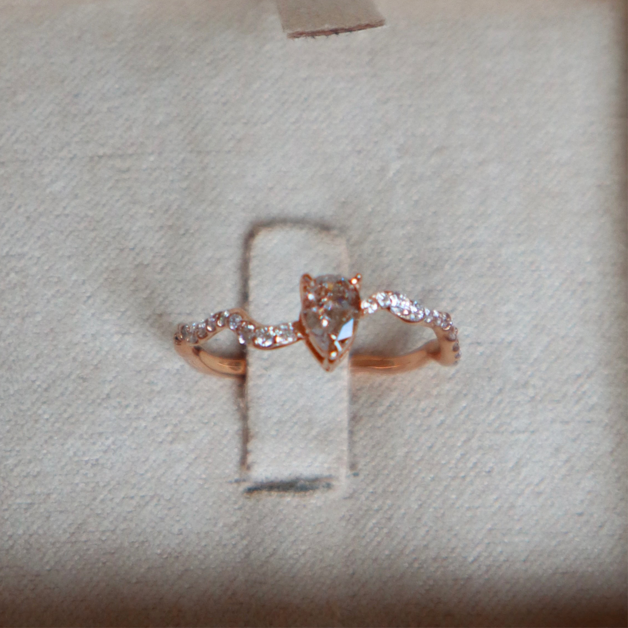 Fancy Pink Diamond Wave Ring - Sam Tsia