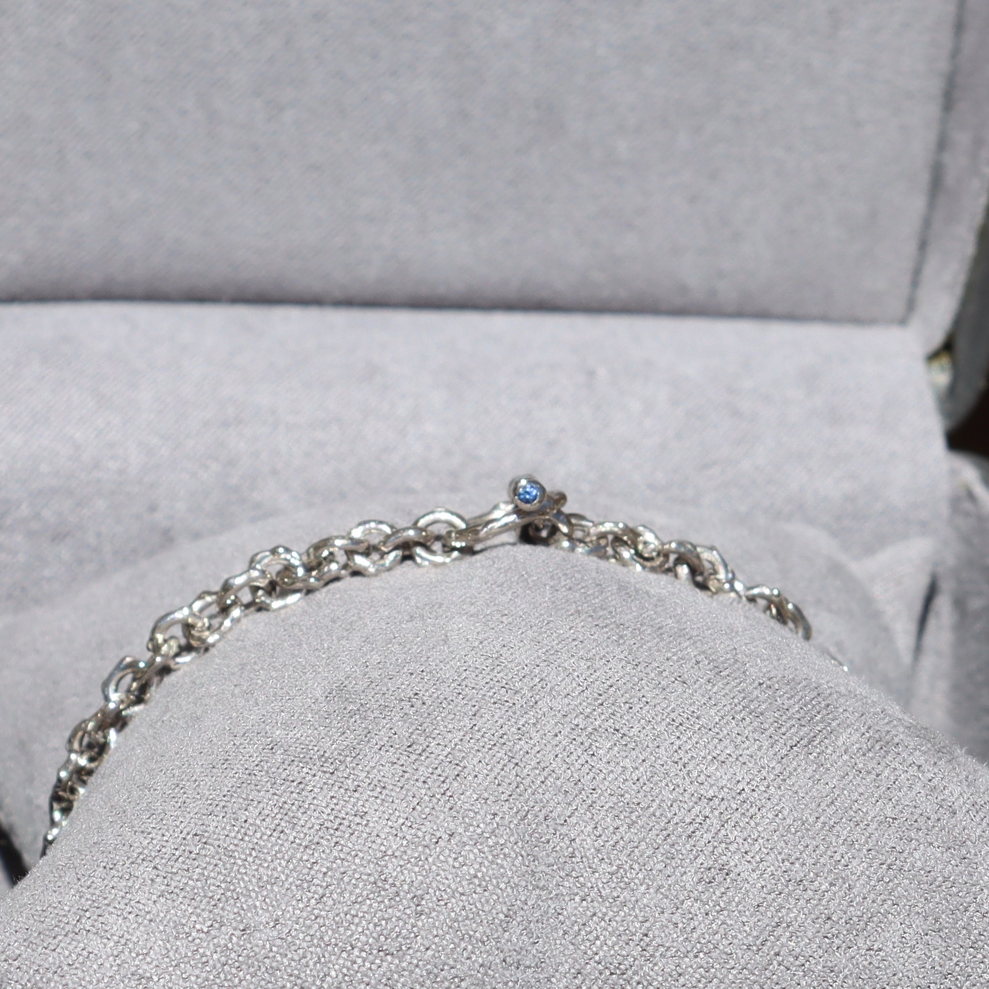 Halley Hexagon Sapphire Toggle Bracelet - Sam Tsia