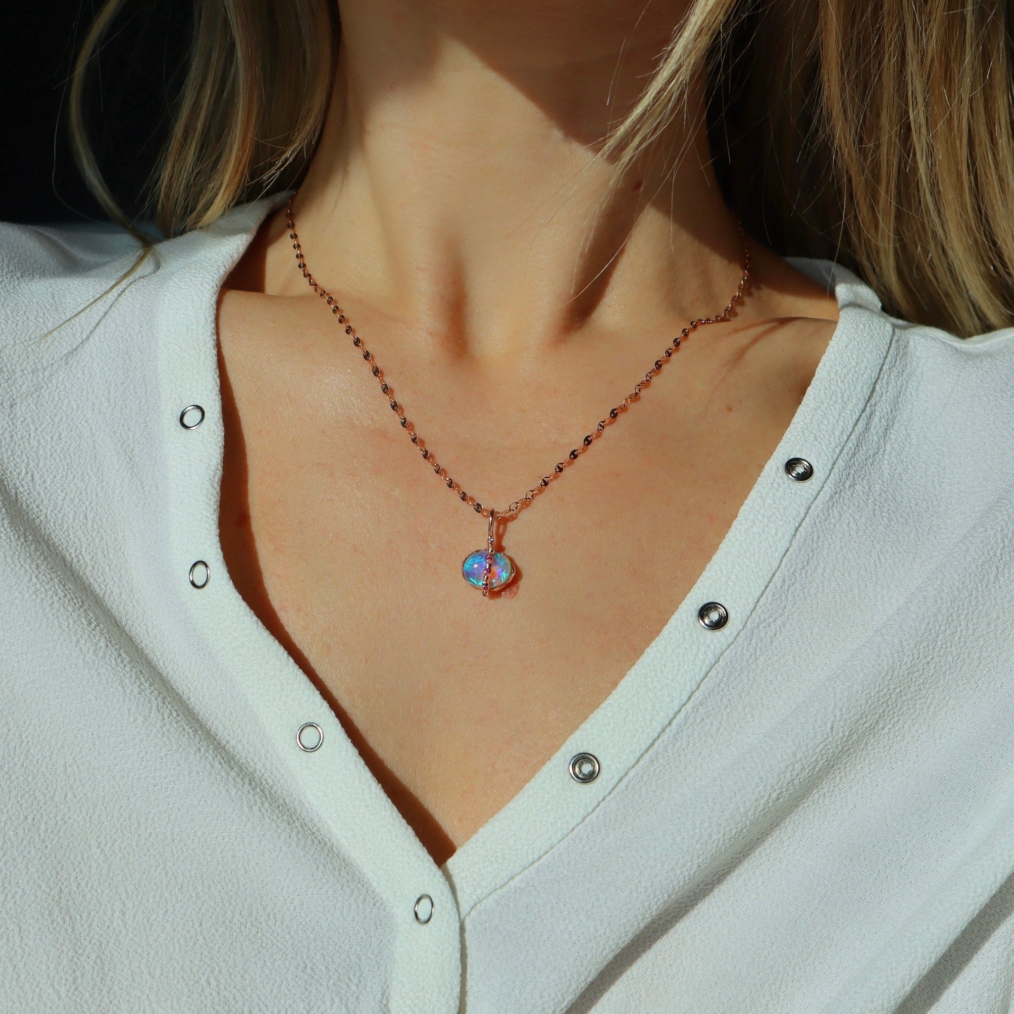 Mini Opal Galaxy Necklace