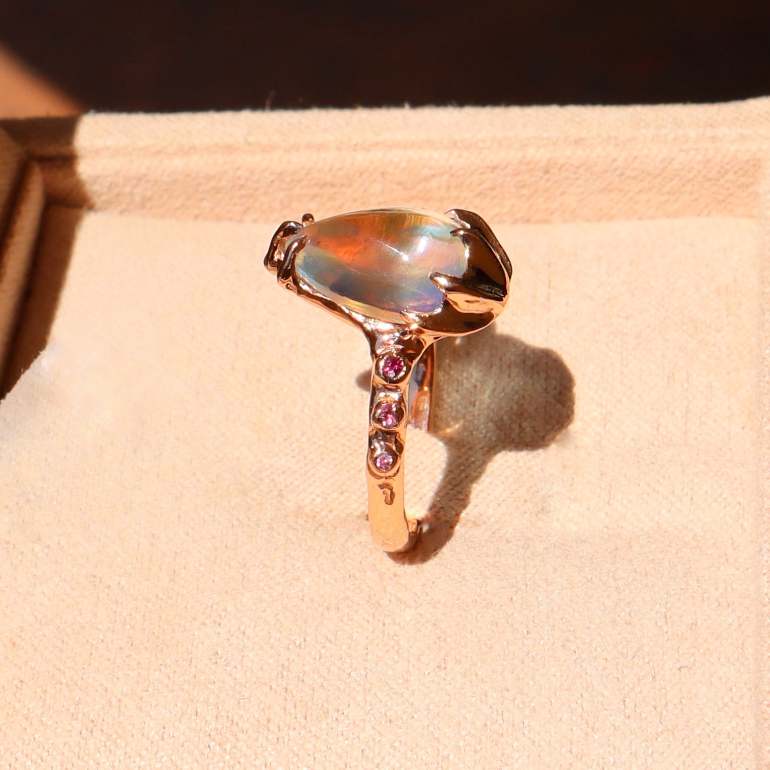 Moonstone Sea Cup Ring - Sam Tsia