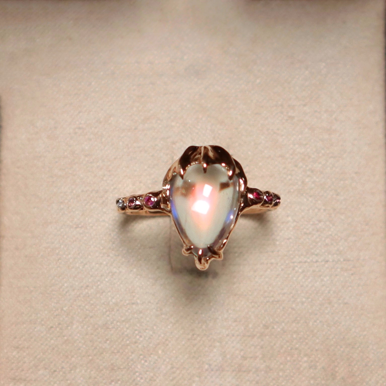 Moonstone Sea Cup Ring - Sam Tsia