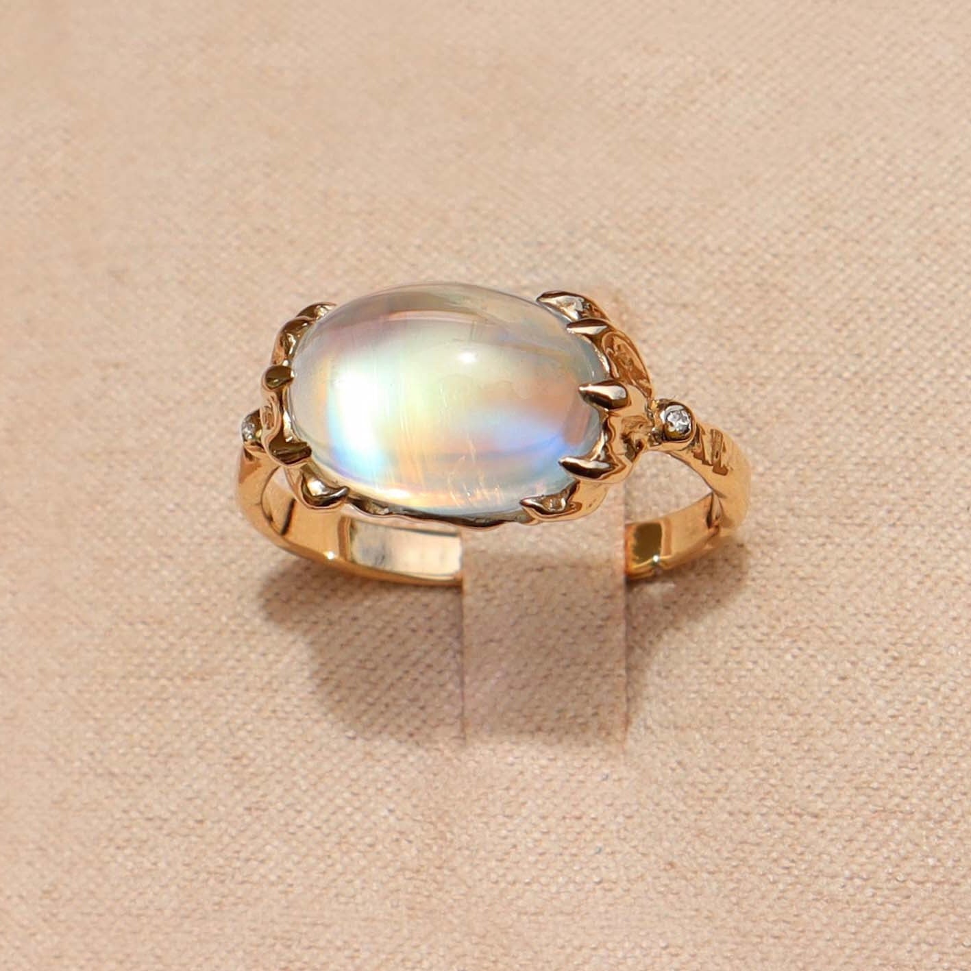 Siren of the Sea Moonstone Ring - Sam Tsia