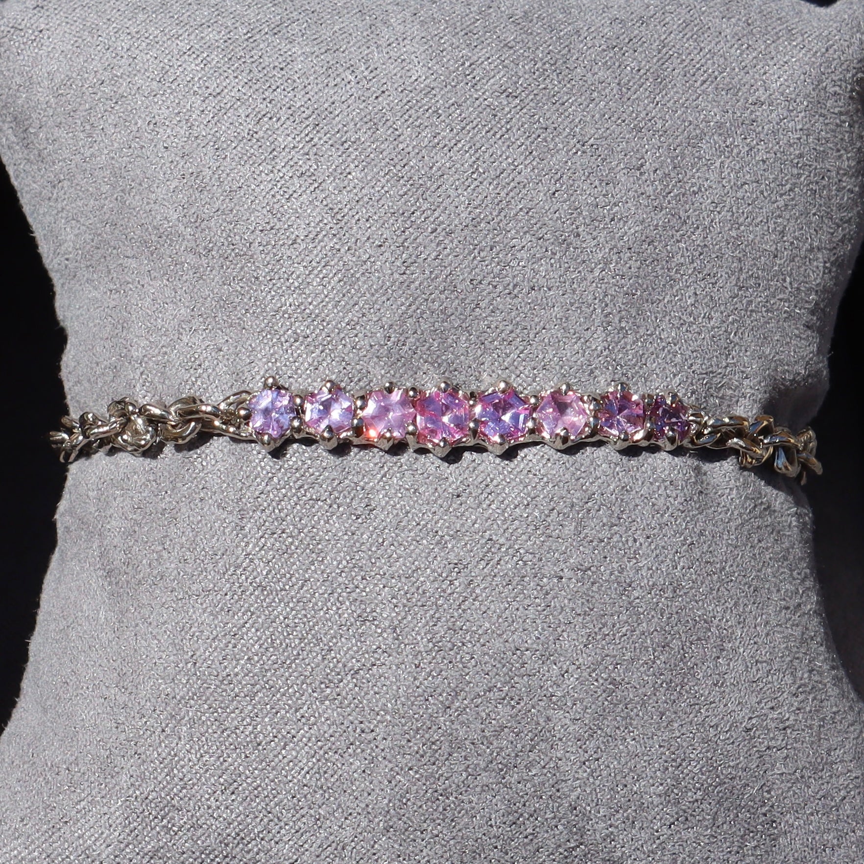 Halley Hexagon Sapphire Toggle Bracelet - Sam Tsia