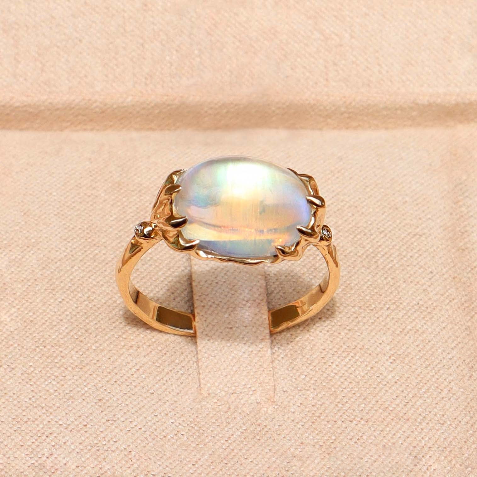 Siren of the Sea Moonstone Ring - Sam Tsia