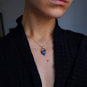 Harnessed Heart Padlock Necklace - Sam Tsia
