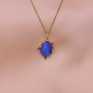 Purple Aqua Opal Necklace - Sam Tsia
