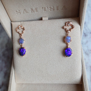 Purple Sea Drop Earrings - Sam Tsia