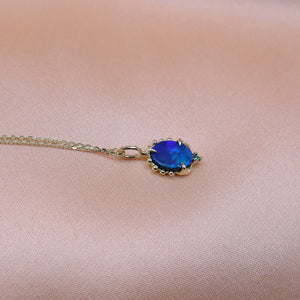 Deep Blue Green Treasure Necklace - Sam Tsia