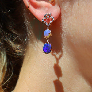Purple Sea Drop Earrings - Sam Tsia
