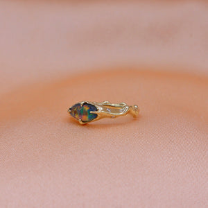 Black Opal Wave Ring - Sam Tsia