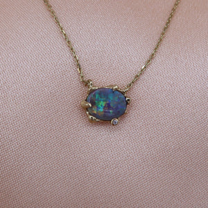 Multi colored Opal Necklace - Sam Tsia