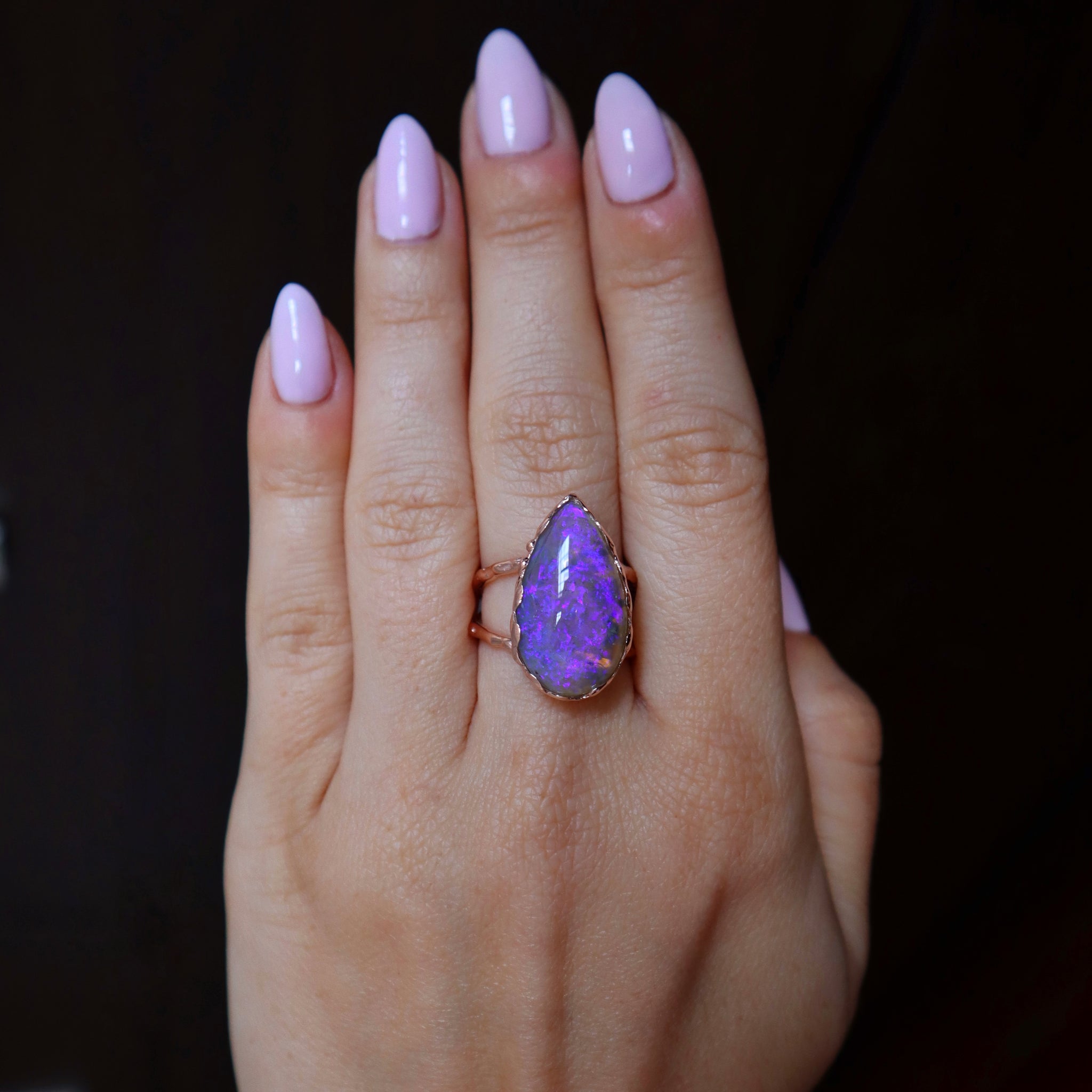 Purple Opal Goddess Ring - Sam Tsia