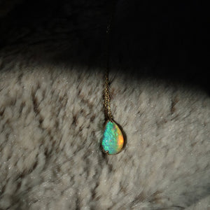 Opal Teardrop Necklace - Sam Tsia