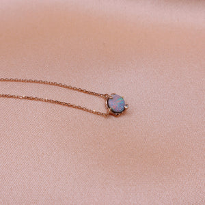 Mini Pink + Aqua Diamond Necklace - Sam Tsia